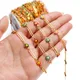 1Meter Kupfer kette Emaille Blumen Perlen Charm Ketten für DIY handgemachte Halskette Armband