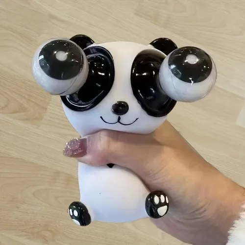 Panda Squeeze Spielzeug lustige Stress abbau matsch ige Spielzeuge mit Pop-out-Augen sensorische