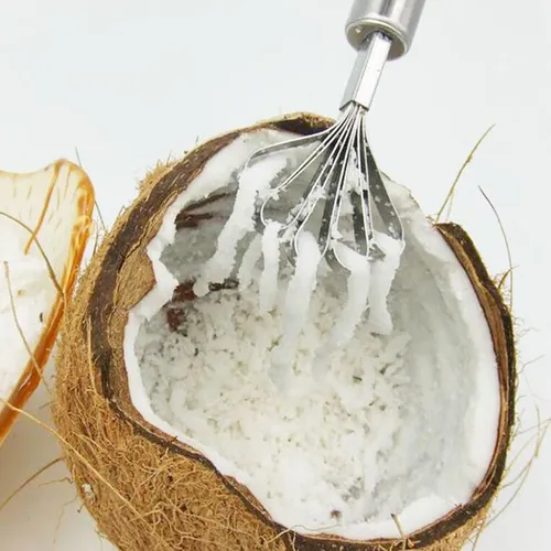 Kreative Edelstahl geschreddert Kokosnuss schaber nach Hause Kokosnuss reibe kratzen Kokosnuss