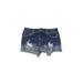 Contraband Denim Shorts: Blue Acid Wash Print Bottoms - Kids Girl's Size 12