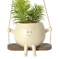 Hillingtonia-Pot de plantes en résine jardinière pivotante pots pour plantes d'intérieur et