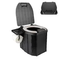 Toilette pliante portable pour adultes et enfants toilette de camping en plein air siège d'urgence