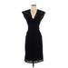 Nicole Miller Cocktail Dress - Sheath: Black Dresses - Women's Size P