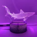 Lampe Requin 3D en Acrylique Luminaire Décoratif d'Nik Idéal pour une Chambre d'Enfant ou un