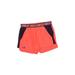 Under Armour Athletic Shorts: Orange Color Block Activewear - Women's Size Medium