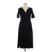 Lauren by Ralph Lauren Casual Dress - Midi: Black Dresses - Women's Size X-Large