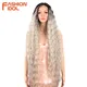 FASHION-Perruque Lace Front Wig ondulée 40 pouces perruques synthétiques longues ondulées ombré