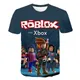 Sweat à capuche à manches courtes pour enfants impression 3D Roblox t-shirt décontracté garçons