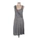 Gap Casual Dress - Wrap: Gray Marled Dresses - Women's Size Medium