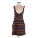 Obey Propaganda Cocktail Dress - Mini: Blue Aztec or Tribal Print Dresses - Women's Size Medium