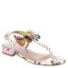 Betsey Johnson Dacie - Womens 9.5 White Sandal Medium