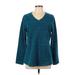 Tek Gear Sweatshirt: Teal Tops - Women's Size Large