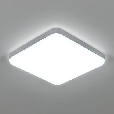 Goeco - Led Deckenleuchte Quadrat 32W, Wasserdichte Deckenleuchte IP54, 3600LM 6500K Kaltweiß, Image