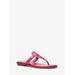 Aubrey Cutout Leather T-strap Sandal