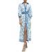 Alice + Olivia Tanika Floral Stretch Cotton Maxi Shirtdress