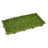 Greenplate piastrella modulare in plastica con erba sintetica 37,7 x 18,6 cm per coprire 1,75 m2.