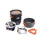 Aluminum Alloy Portable Camping Cooking System Coffee Press Cooker with Heat Exchanger Furnace