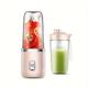 USB Rechargeable Portable Blender - 6-Blade 2-in-1 Juicer Water Bottle for Smoothies, 1500mAh Battery