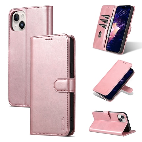 Handy Hülle Handyhüllen Für iPhone 16 15 14 Pro Max Plus 13 12 11 Pro Max Mini Brieftaschenhülle Vollschutz Ständer Kartenfach Retro TPU PU-Leder Image