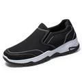 Homme Mocassins et Slip On Chaussures de confort Marche Décontractées du quotidien Toile Respirable Mocassins Noir Gris Eté Printemps