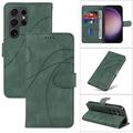 Custodia per telefono per Samsung Galaxy S24 S23 S22 S21 S20 Ultra Plus FE A54 A34 A14 S25 Ultra custodia portafoglio magnetica protezione completa supporto kickstand motivo geometrico TPU PU pelle