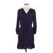 Draper James Casual Dress - Wrap: Blue Dresses - Women's Size Medium