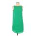 BB Dakota Casual Dress - DropWaist: Green Solid Dresses - Women's Size Small