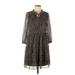 Just... Taylor Casual Dress: Brown Animal Print Dresses - Women's Size 8