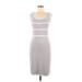 Carmen Carmen Marc Valvo Casual Dress - Sheath: Gray Dresses - Women's Size Medium