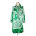 Vertigo Paris Casual Dress - Shirtdress: Green Paisley Dresses - Women's Size X-Small