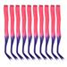 10pcs Highlights Hairpiece Long Straight Gradient Exquisite Stylish Hairpiece Clip for Cosplay Events Halloween Parties Pink Purple