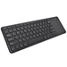 Keyboard with Touchpad 2.4 GHz Connection Via USB Receiver Programmable Multimedia Keys Windows / Android / ChromeOS Compatible