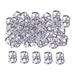 Toysmith 2x100 Pieces Dreadlocks Beads Rings Metal Cuffs Fashion Jewelry Opening Dread Locks Beard Beads for Women And Men Hair Braids Beard Decoration 3 Pcs