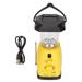 RD249 Hand Cranked Radio Rechargeable Handheld Multifunctional Power Solar Emergency Light Radio with Camping Light