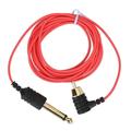 7ft RCA Tattoo Clip Cord Superfine Flexible High Temperature Resistance Tattoo Clips Cord Wire for Tattoo Pen Red 90 Degrees