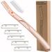 Eyebrow Razorï¼ŒDermaplaning Tool Beauty Metal DNF2 eyebrow knife face hair cleaning tool Women s Shaving Razors & Blades (Rose gold)