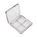 Toysmith Elegant Beauty Set with 2 X 4 Compartments; 2 X 4 Grids Transparent Make-up Palette for Eyes Cheeks Lips Face Powder DIY Storage Case Clear 2 2 Pcs