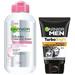 Garnier Skin Naturals Micellar Cleansing Water 125ml+Garnier Men Power White Double Action Face Wash 100gm