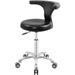 Rolling Stool Task Chair Drafting Adjustable with Wheels and Backrest Heavy Duty for Office Kitchen Medical Dentist Shop Lab and Home(Without Footrest)