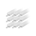 Lot de 9 Réglettes led étanches 120cm 40W IP65 - 120 ° - Blanc neutre - 4000K