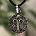 Amazing Aries,'Sterling Silver Aries Pendant Necklace with Adjustable Cord'