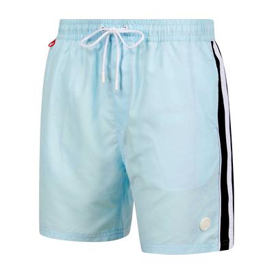 Swim Shorts Lamia Twill Microfibre Swim Shorts with Side Stripes In Ice Water / L - Tokyo Laundry