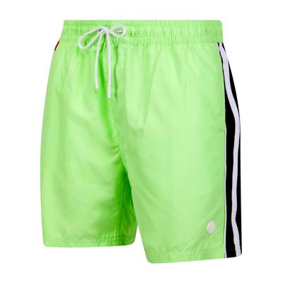 Swim Shorts Lamia Twill Microfibre Swim Shorts with Side Stripes In Patina Green / L - Tokyo Laundry