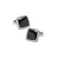 Cufflinks Inc Onyx Cushion Square Cufflinks