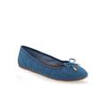 Women's Pia Casual Flat by Aerosoles in Medium Blue Denim (Size 6 1/2 M)