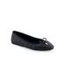 Wide Width Women's Pia Casual Flat by Aerosoles in Black Quilted (Size 8 W)
