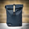 Brooks England Pickwick Cotton Canvas Backpack Dark Blue/Black - Large (26L)
