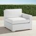Palermo Right-facing Chair with Cushions in White Finish - Solid, Special Order, Coral/Red, Quick Dry - Frontgate