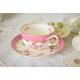 Coalport Victoria hand painted floral pink bone china cup and saucer set , Bone China , Made in England #2404032