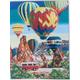 Cross Stitch Kit Colourful Hot Air Balloons